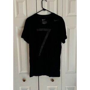 NEW Nike Cristiano Ronaldo CR7 V-Neck Slim Fit Black T-Shirt Soccer Men's Sz L